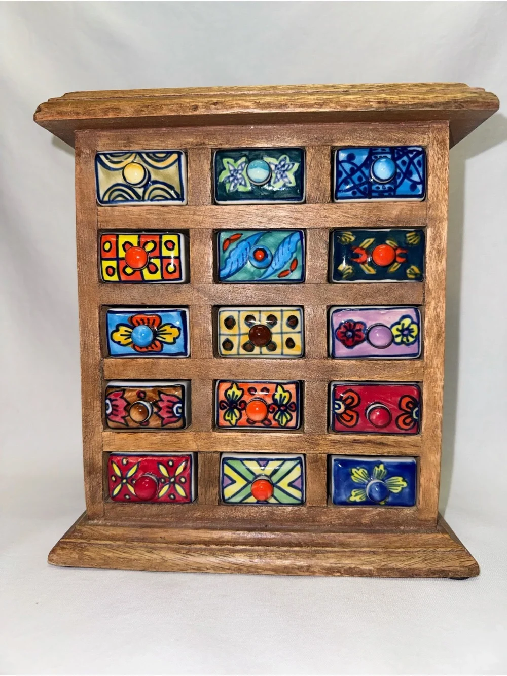 Natural Mango Wood Spice Masala Box